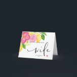 Carte Rose Floral Joyeux Premier Anniversaire Comme Mon<br><div class="desc">Ce joli joyeux anniversaire comme ma carte de femme,  est une façon amusante de célébrer l'anniversaire de votre nouvelle femme!</div>