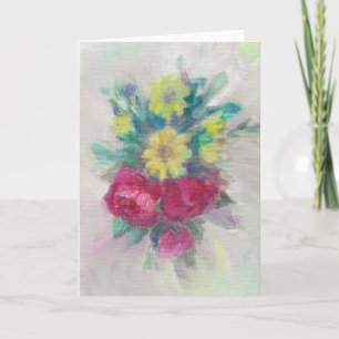Carte "Rose Floral Medley."Carte de voeux