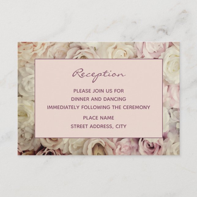 Carte rose Gold / Fig Rose Mariage (Devant)