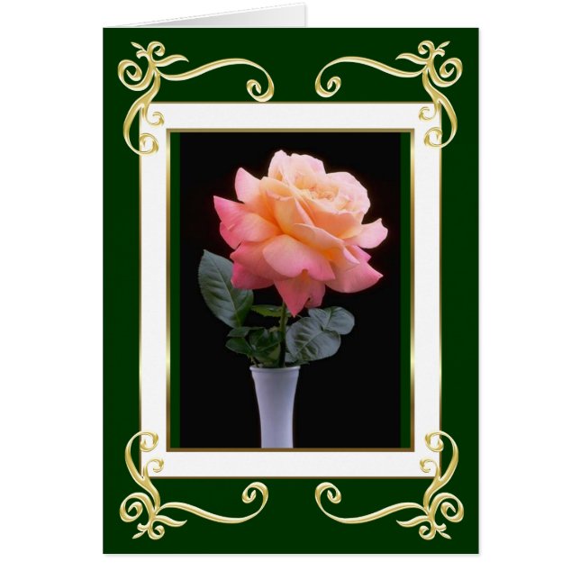 Carte Rose Gold Frame (Devant)