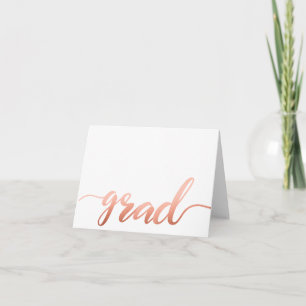 Carte rose Gold Grad Note