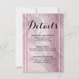 Carte rose Gold Rsvp