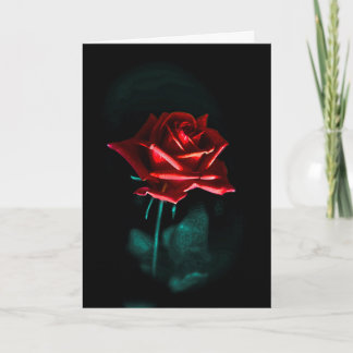 Carte rose gothique simple de Saint-Valentin