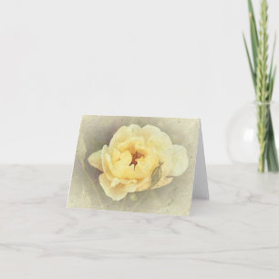 Carte Rose jaune
