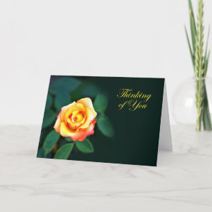 Carte Rose jaune