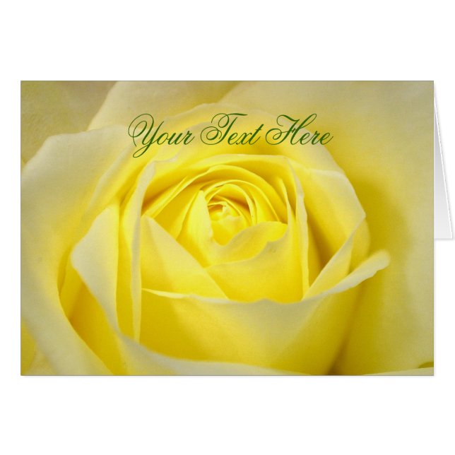 Carte Rose jaune (Devant Horizontal)