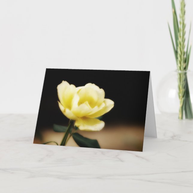 Carte Rose jaune (Devant)