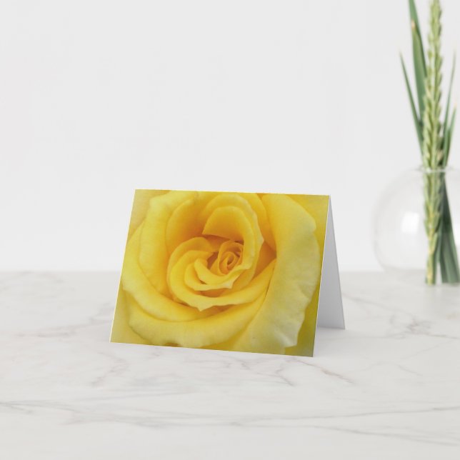 Carte Rose jaune (Devant)