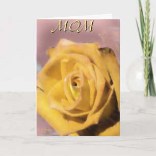 Carte Rose Jaune Pour La Fête Des Mères !