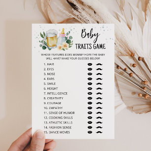 Carte rose Jeune bébé est en préparation Jeu de tr