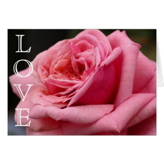 Carte Rose LOVE