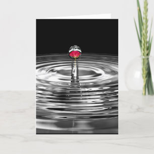 Carte Rose mariage En Droplet Félicitations