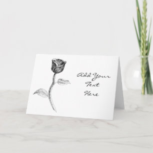 Carte Rose noir.