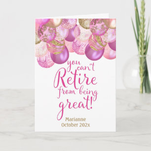 Carte Rose, on ne peut pas se retirer d'être grand