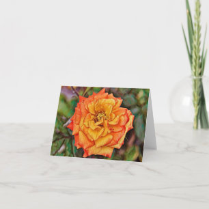 Carte Rose or orange unique de Gertie's Garden