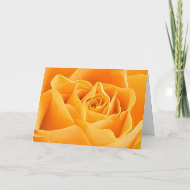 Carte Rose orange (Devant)
