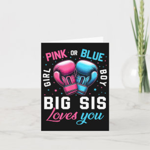 Carte Rose Ou Bleu Big Sis Aime Vous Boxer Genre Revea