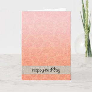 Carte Rose Paisley