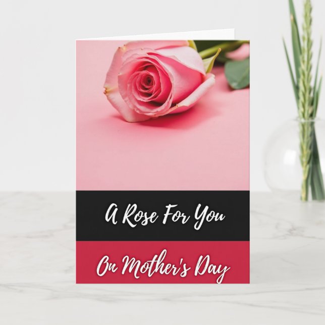 Carte Rose pour ma femme (Devant)