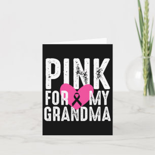 Carte Rose pour ma grand-mère Famille de sensibilisation
