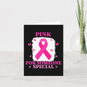Carte Rose pour quelqu'un spécial cancer du sein World C
