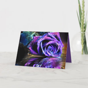 Carte Rose pourpre