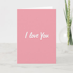 Carte rose romantique 'Je t'aime'