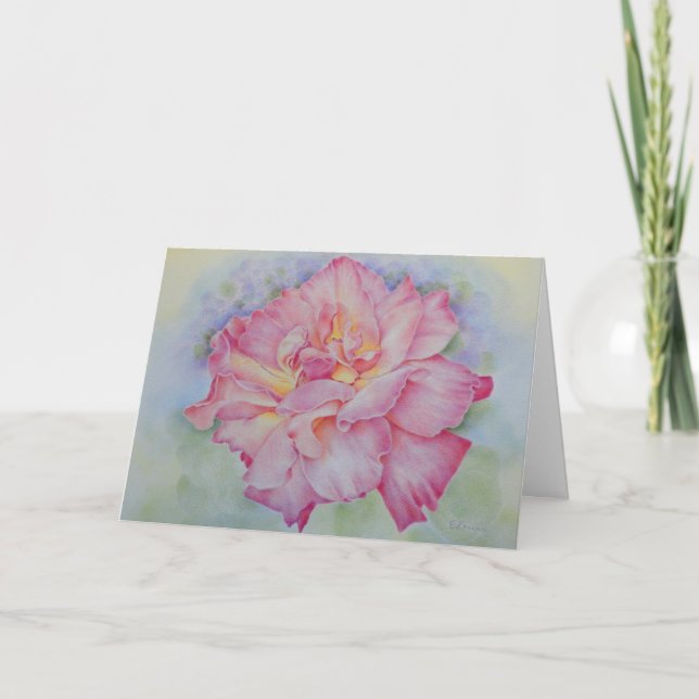 Carte Rose rose (Devant)
