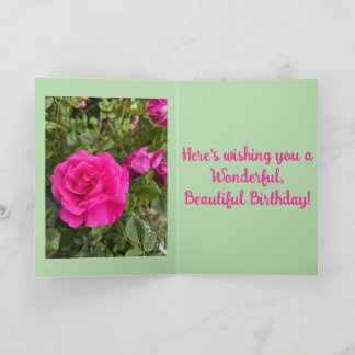 Carte Rose rose #6