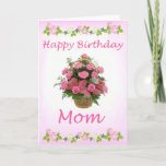 Carte Rose Rose Happy Birthday Maman Greeting Card<br><div class="desc">This is a special birthday card for everyone's mother that can use for all purpose. J've created it by myself. C'est la lovely et la beautiful et unique.</div>