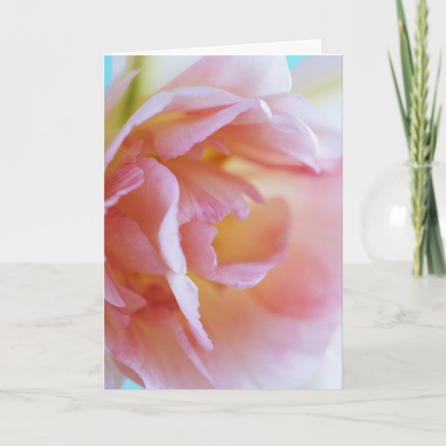 Carte Rose rose pour la fête des mères (Devant)