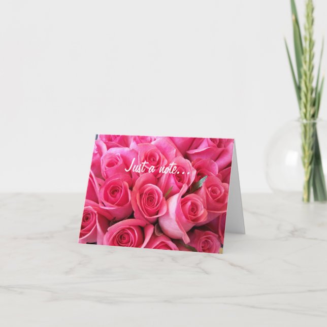 Carte rose roses (Devant)