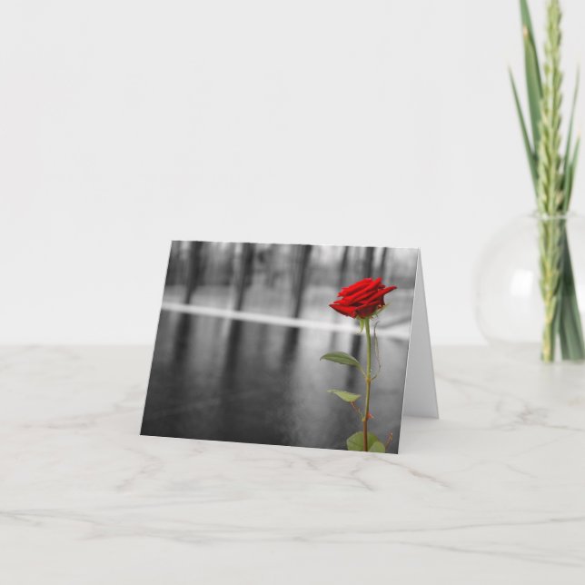 Carte Rose rouge (Devant)