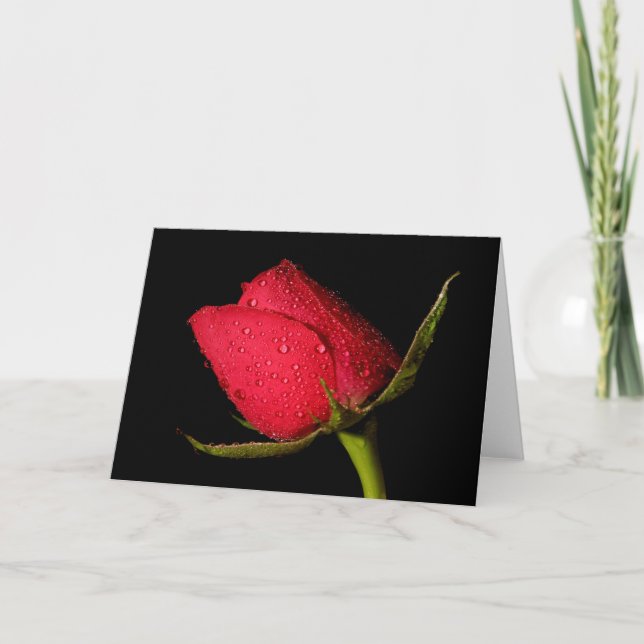 Carte Rose rouge (Devant)