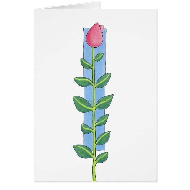 Carte Rose Stem (Devant)