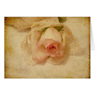 Carte Rose vintage