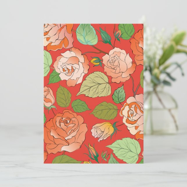 Carte Roses 26 (Debout devant)