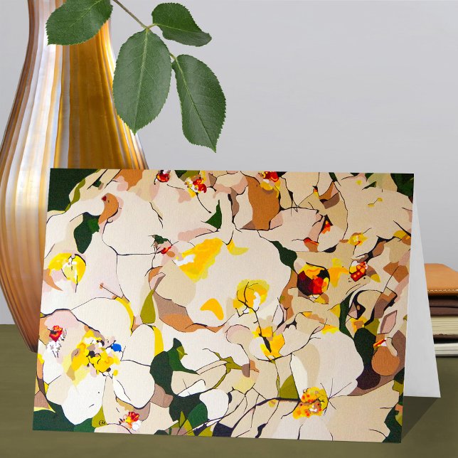 Carte Roses Abstraits L'Après-Midi (Créateur téléchargé)