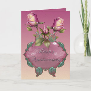 Carte Roses d'anniversaire ...