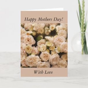 Carte Roses de crème douce