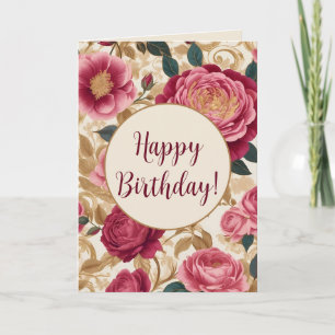 Carte Roses de jardin opulent