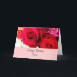 Carte Roses de salutation d'anniversaire de soeur<br><div class="desc">Produits d'anniversaire pour des soeurs</div>