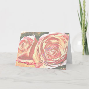 Carte Roses de thé du jardin