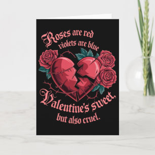 Carte Roses douces mais cruelles Message d'amour de rupt