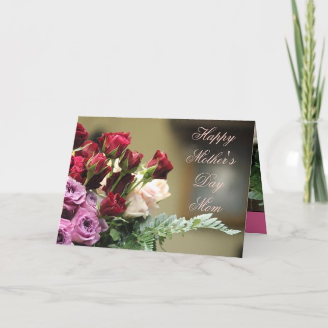 Carte Roses En Fleur (Devant)