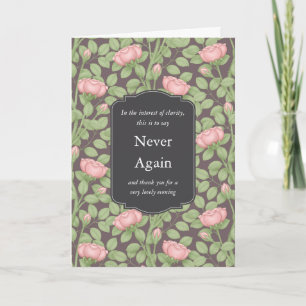 Carte Roses Intemporelles Personnalisées Plum Pourpre