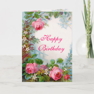 Carte ROSES & JASMINES, Joyeux anniversaire