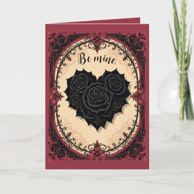 Carte Roses Noires Baroques et Gothiques (Devant)
