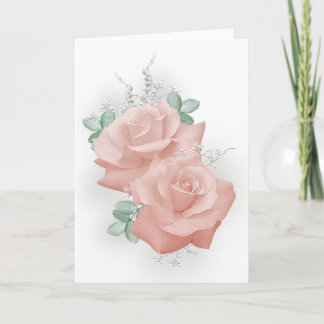Carte Roses Pastel