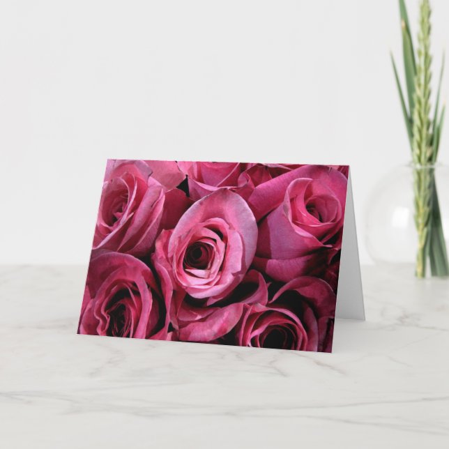 Carte Roses pour le jour de mère (Devant)